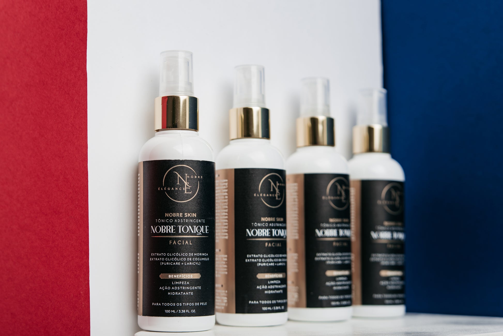 KIT – Ritual Élégance Completo (Espuma + Nobre Tonique + Sérum Dia + Sérum Noite + Nobre Gloss Brillance)
