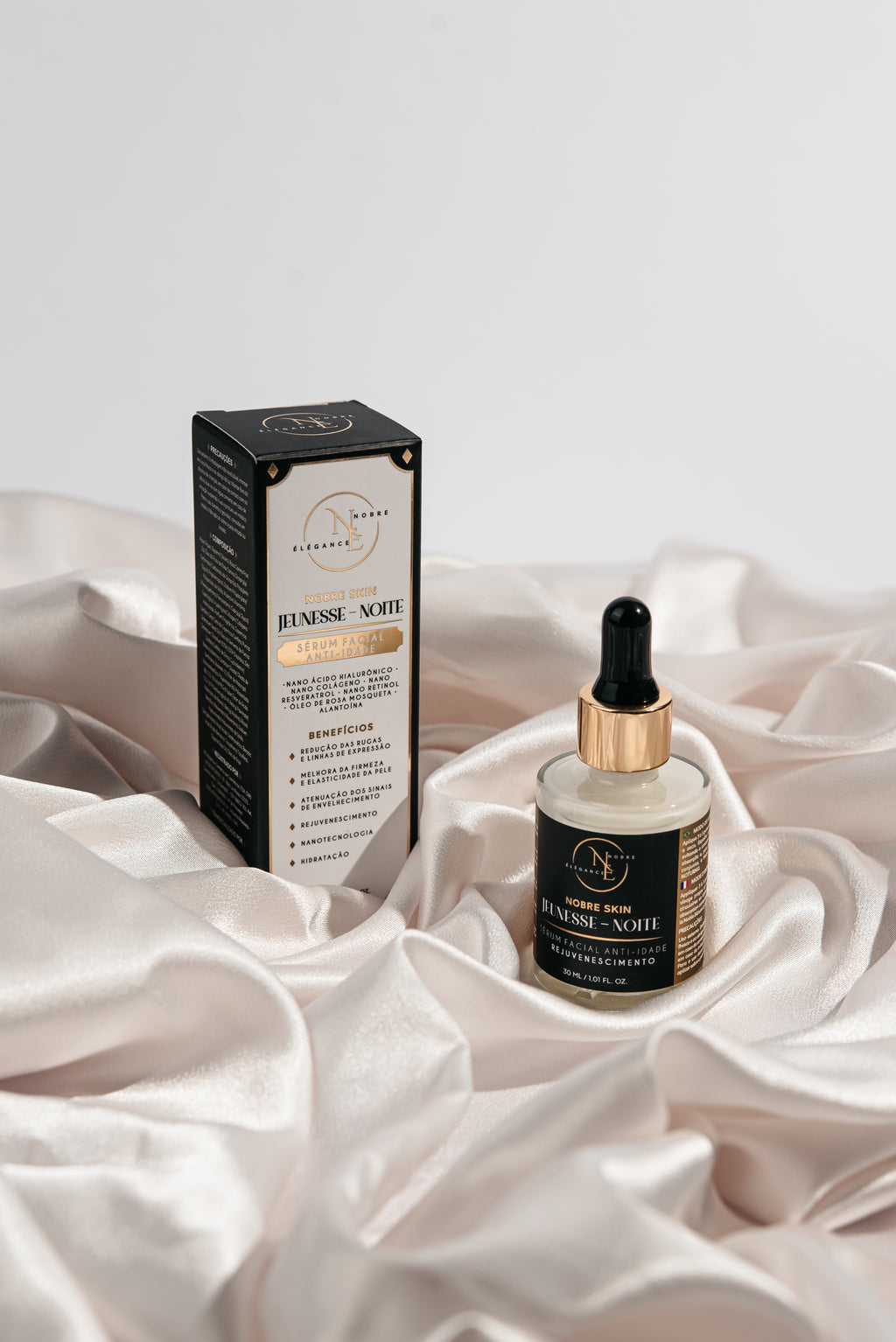 KIT – Ritual Élégance Completo (Espuma + Nobre Tonique + Sérum Dia + Sérum Noite + Nobre Gloss Brillance)